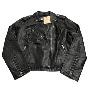 NWT Levi’s Vegan Leather Moto Jacket (Black) Size L